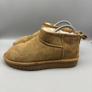 Cushionaire Ankle Boots Women's Size 6‎ Hip Cozy Memory Foam Tan Suede (Stains)